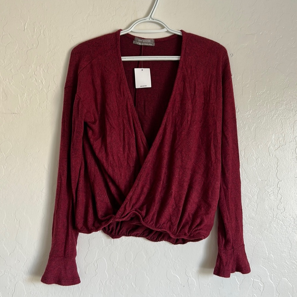 Cute Wine Colored Longsleve Shirt